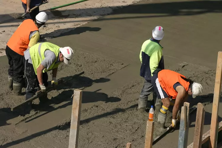 Insured concreter insurance team